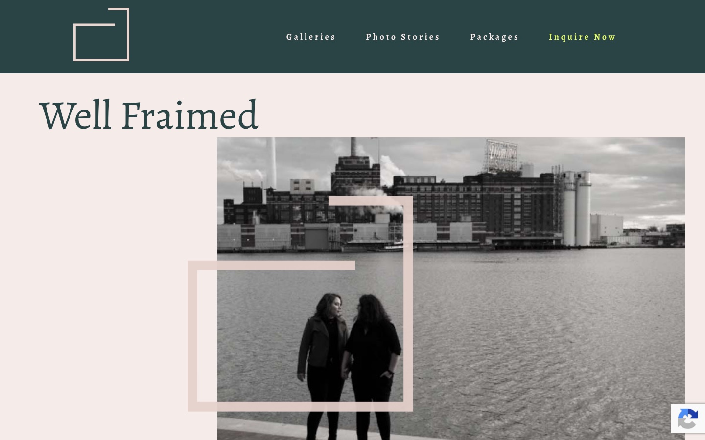Well Fraimed Photography Branding live site